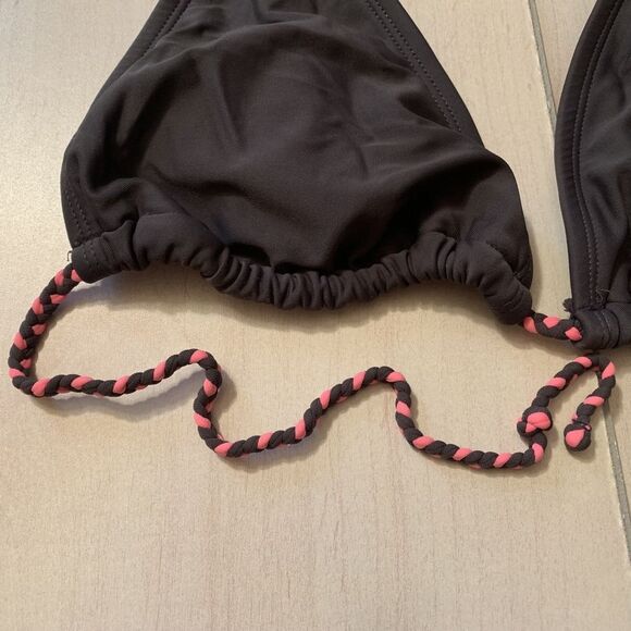 womens S converse one star bikini top grey pink - Picture 2 of 5